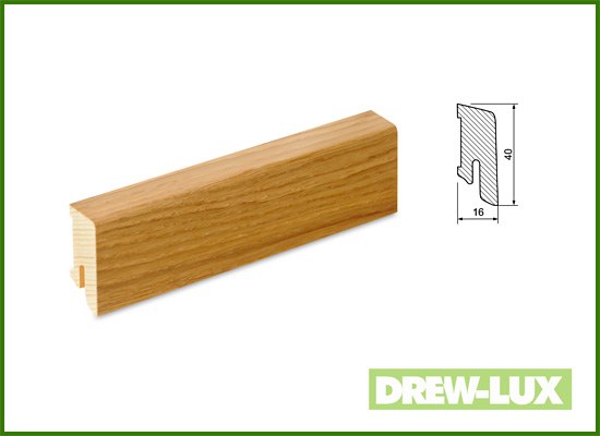 Skirting boards veneered wood veneer oak 4,0*1,6